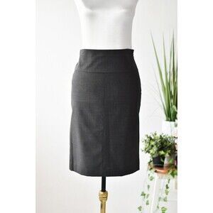 Banana Republic Pencil Skirt Woman's XS Gray Pin Stripe Pin Up Rockabilly Office